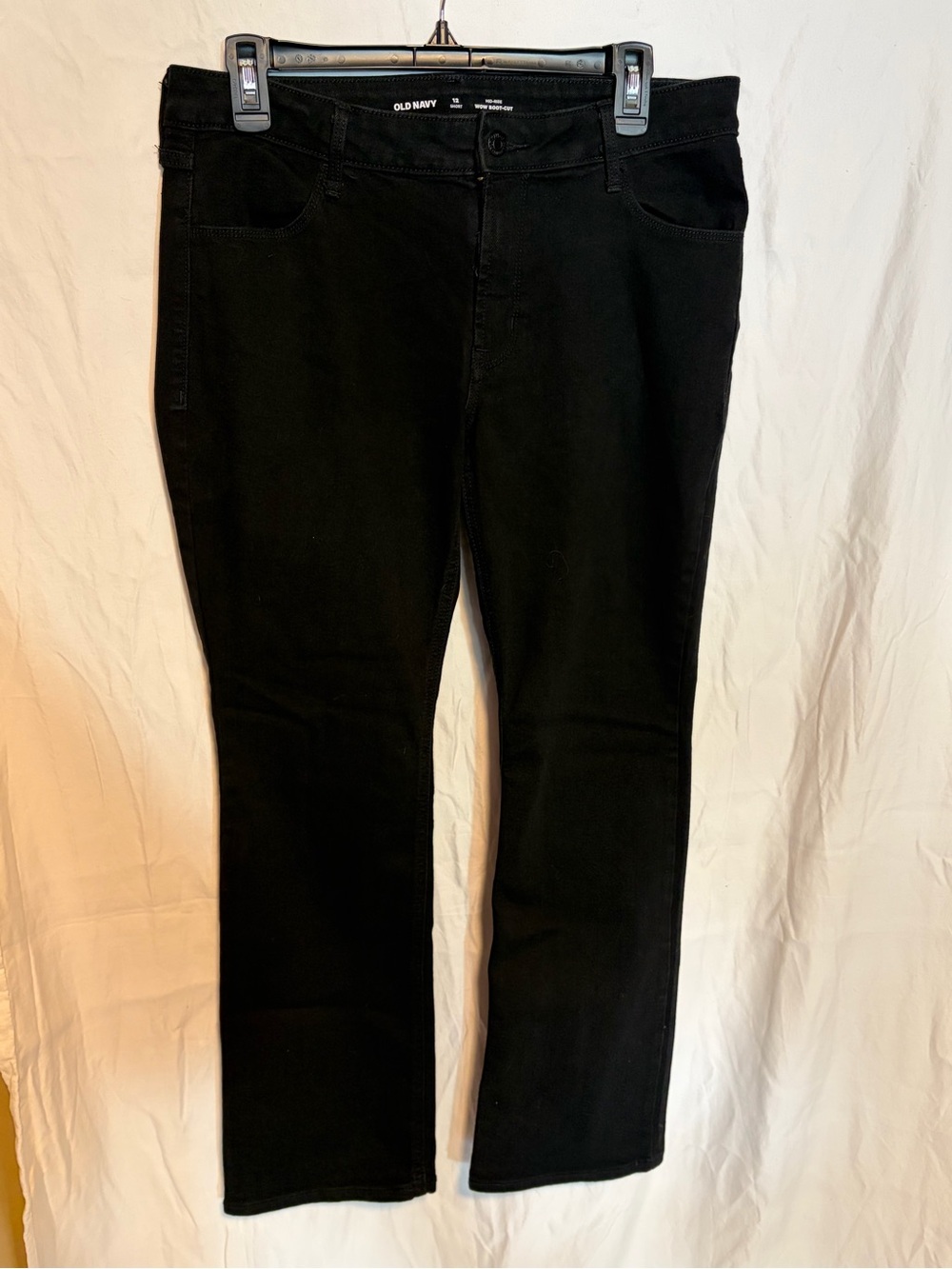 Old Navy Black Mid-Rise Wow Boot-Cut Jeans